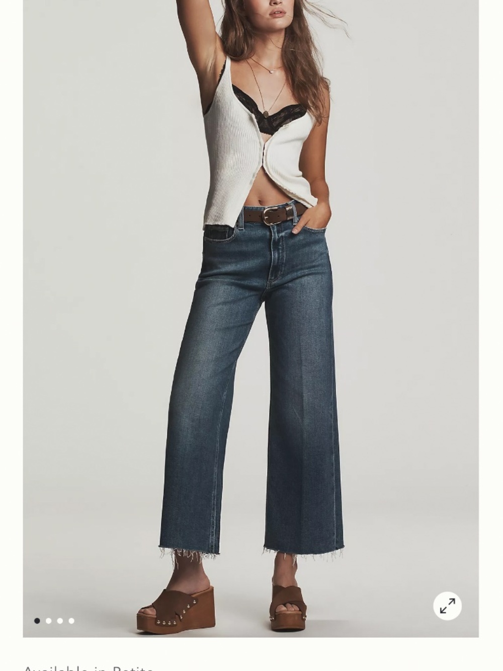 PAIGE Anessa High-Rise Crop Wide Leg Jeans